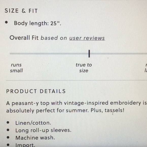 SALE J Crew Embroidered Tunic - Picture 6 of 7